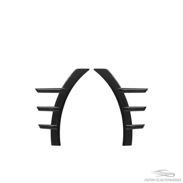 IAW Carbon BMW G87 M2 Front Fender Arch Trims - Dry Carbon Fiber