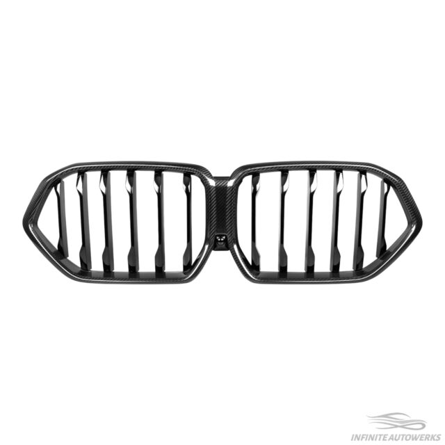 IAW Carbon – BMW G06 LCI Single Slat Grille – Dry Carbon Fiber