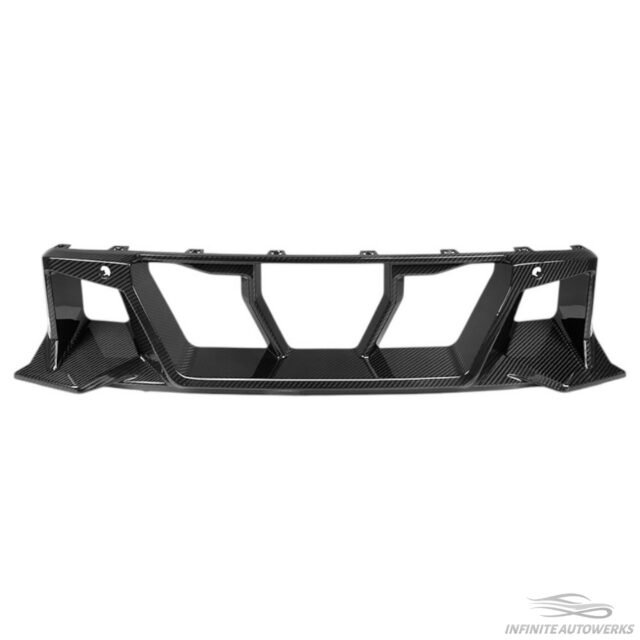 IAW Carbon - Lower Center Bumper Trim - BMW M2 G87 - Dry Carbon Fiber