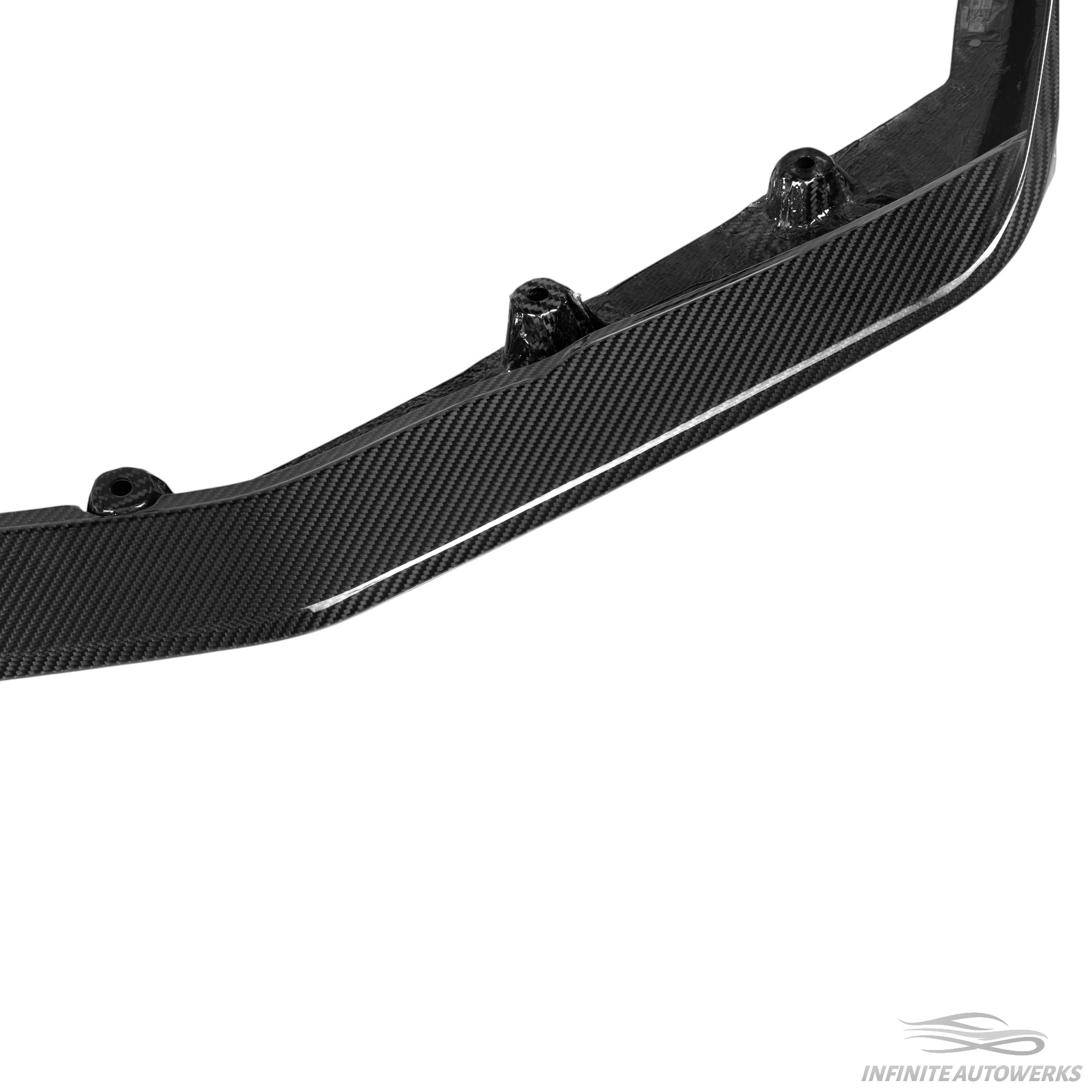 IAW Carbon MP Style dry carbon fiber front lip for BMW G90 M5 and G99 M5 Touring, front view
