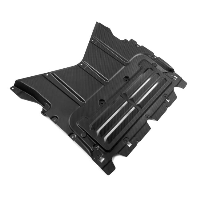 IAW Carbon - Front Skid Plate - BMW M5 G90/99 - Glossy Prepreg Carbon Fiber